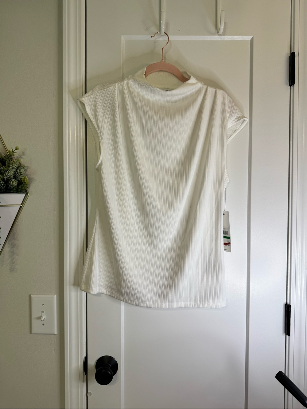 Calvin Klein White Sleeveless Top